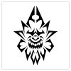 free tribal mask tattoo pic